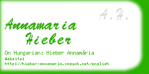annamaria hieber business card